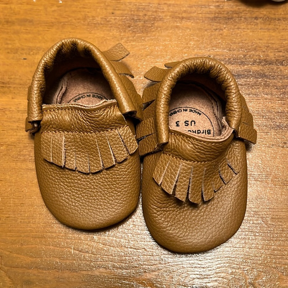 Baby size 3 Birdrock moccasins